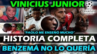 HISTORIA jamás contada de VINICIUS JUNIOR - ¿ Que tiene que ver con PAOLO GUERRERO? BENZEMÁ Y MADRID