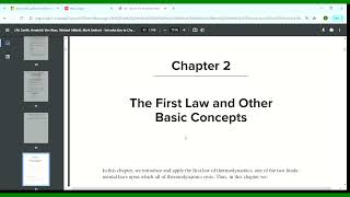 Chemical Engineering Thermodynamics - First Law of Thermodynamics and Introduction - Part 1