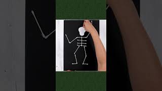 Halloween Q-Tip Skeleton Craft #shorts #halloweencraft #elementaryschool #qtips #teachingresources