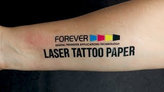 Tattoo Paper uses with White Toner Printer