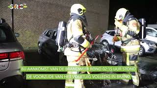 Auto uitgebrand op de Binnen de Wallen in Culemborg