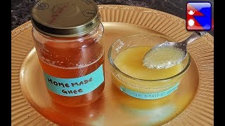 How To Make Pure Ghee-Gheu- Ayurvedic Clarified Butter |Nepali Ghee at Home| Butter To Ghee |Ep.67