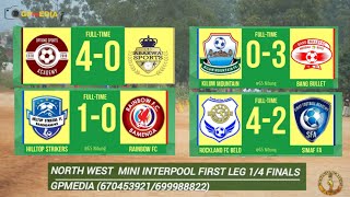 NORTH WEST MINI INTERPOOLS: FIRST LEG MATCHES_RESULTS_GOALS