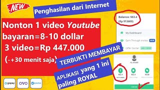 JARANG DIBAHAS!! Cara Nonton YouTube Dibayar Dollar Terbaru! (2024) - Cara Dapat Uang Dari Internet