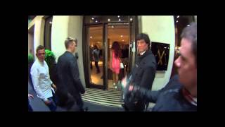 Amy Childs and Harry Derbridge at the Mayfair hotel and Cafe De Paris