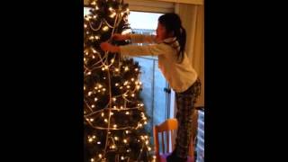 Creative Climbing to Trim the Christmas Tree  Nov 27, 2015 6.5yo