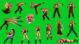 Mugen Kung Fu Girl All Animation / Mugen Kof jojo Pose Compilation 冥智 snk capcom