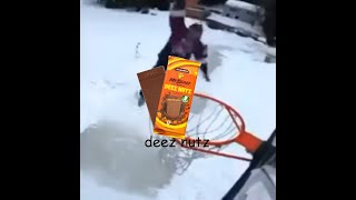 mr beast deez nutz feastables ad but every time they say deez nutz it shows a dude dunking a ball