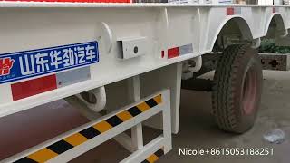 China New 80 Tons Lowbed Trailer Lowboy for Sale #lowbed #lowloader