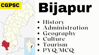 25. Bijapur | CGPSC Eng + Hin | Chhattisgarh Districts | Power Academy #cgpsc #cgpscpreparation