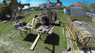 DIY How to Build a Play House for Children -  Kalamaki Beach Coffee & Grill