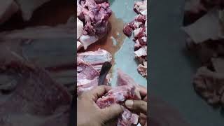 BD street food meat cutting. meat cutting man.