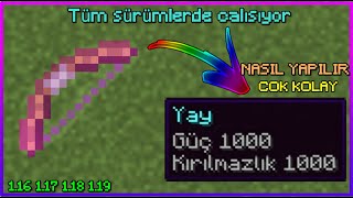 Güç 1000 yay nasıl yapılır? - Dünyanın en güçlü yayı | Minecraft 1.16+