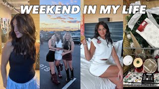 WEEKEND VLOG | new hair, Christmas decor shopping, usc gameday!