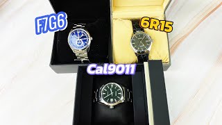 ĐỜI CAO - BỘ 3 MẪU ĐỒNG HỒ TRANG BỊ CỖ MÁY ĐỜI CAO SEIKO 6R15 ORIENT STAR F7G6 CITIZEN CAL9011