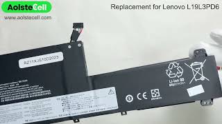 Replacement battery for Lenovo L19L3PD6 11.55V 52.5Wh 3 cells