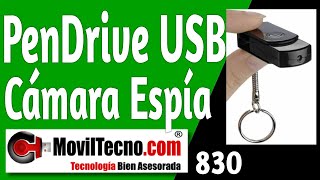 ✅ Pendrive Usb CÁMARA ESPÍA oculta  【✔️ MovilTecno 830 】