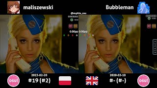 maliszewski vs Bubbleman | Britney Spears - Toxic [In The Zone] +HDHR