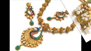 Beautiful Gold Floral/Peacock Necklace Designs!!!