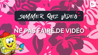 Ne pas faire de vidéo