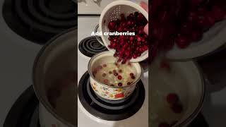 30 Second Sides : Cranberry Sauce