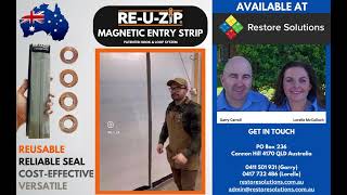 RE-U-ZIP™ Reusable Magnetic Entry Strip - Available at Restore Solutions | Australia