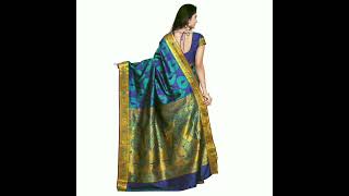 Varkala Silk Sarees Women's Kanchipuram Silk Saree With Unstitched Blouse Piece