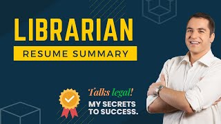 Librarian Resume Summary II How To Write Professional Headline - Talks Legal Tips