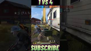 1VS4🤯 IMPOSSIBLE 🗿 AGAINST AWM 😱#shortgameplay #shorts #tgrnrz #raistar