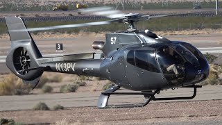 Airbus Helicopters H130 (EC130B4) take off & landing at Boulder City airport | avgeek