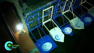 Eco Wave Power (small scale wave energy generation system)  .flv