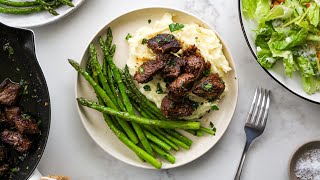 Super Simple Garlic Butter Steak Bites Recipe