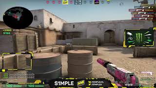 CS:GO - s1mple sneaky 1v4