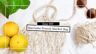 DIY EASY MACRAME BAG for beginners | French Market Bag | DIYwithPragya