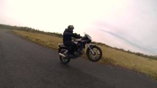 Wheelie Crash|Wheelie Fail|Vootka Crashing His Honda CBR 125|125 Wheelie Practice