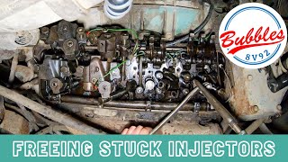 Detroit 8v71 Freeing Stuck Injectors #peterbilt #detroitdiesel