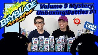 Beyblade Burst Volume 9 Mystery Unboxing Part 1