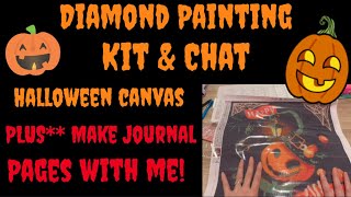 Diamond Painting Kit Up PLUS - Let’s make more journal pages together!👻🎃