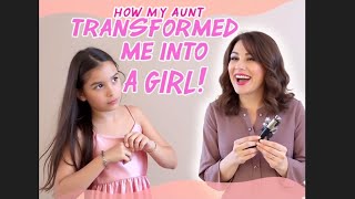 🌸 How my Aunt Transformed Me Into Girl! 🌸 | Use a female voice, they dont know you're a boy...