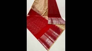 Mangalgiri handloom semi Pattu sarees with zari boarder and lines for only 4199/-