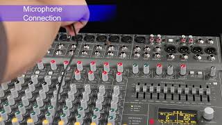 DM1400 Professional 14 Channel Digital Audio Console USB Audio Mixer For Large-scale Concert Stage