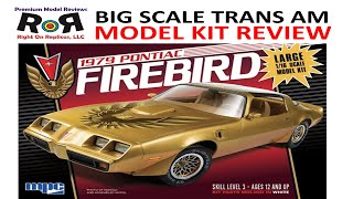 1979 Pontiac Firebird 1-16 Scale MPC 862 -Model Kit Build & Review