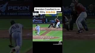 Is Brandon Crawford one of the best shortstops ever! ⚾️🔥 #shorts #baseball #mlb #shortstop #sports