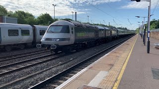 Rare double headed class 43 HST power cars haul mk2 coaches on railtour - 08/06/24