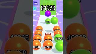 Ball run 2048 merge numbers game live No 16 madness+ #shorts #gameplay #ballrun