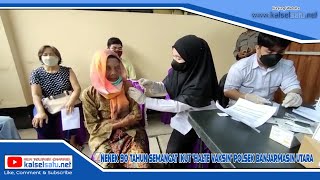 Nenek 90 Tahun Semangat Ikut ‘Halte Vaksin’ Polsek Banjarmasin Utara