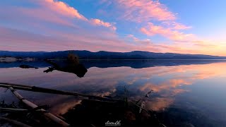 Tramonto in time lapse al lago Omodeo (Sardegna)