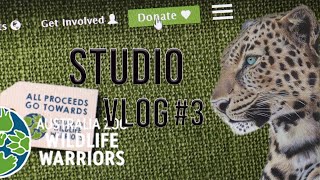 Studio Vlog #3 donation to charity and selling colour pencil art