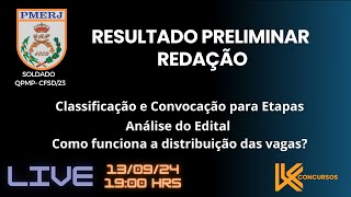 Classificação Concurso PMERJ - Análise do Edital