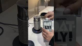 Nespresso latte routine recipe #morningvlog #nespressovertuo